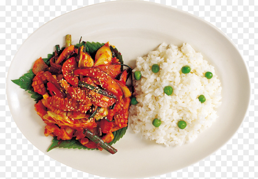 Gourmet Chicken Rice Dish Fried Thai Cuisine Korean Cooked PNG