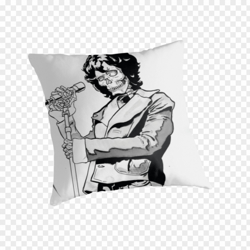Jim Morrison Throw Pillows Cushion Rectangle PNG