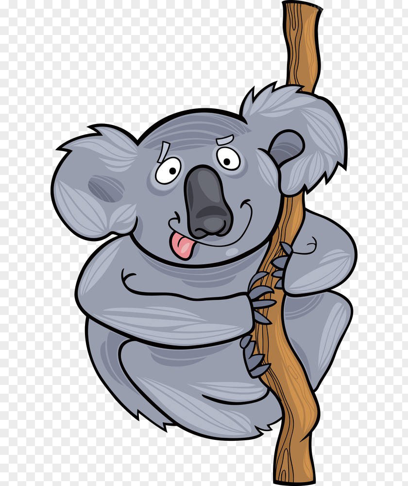 Cartoon Tree Bear Material Koala Illustration PNG