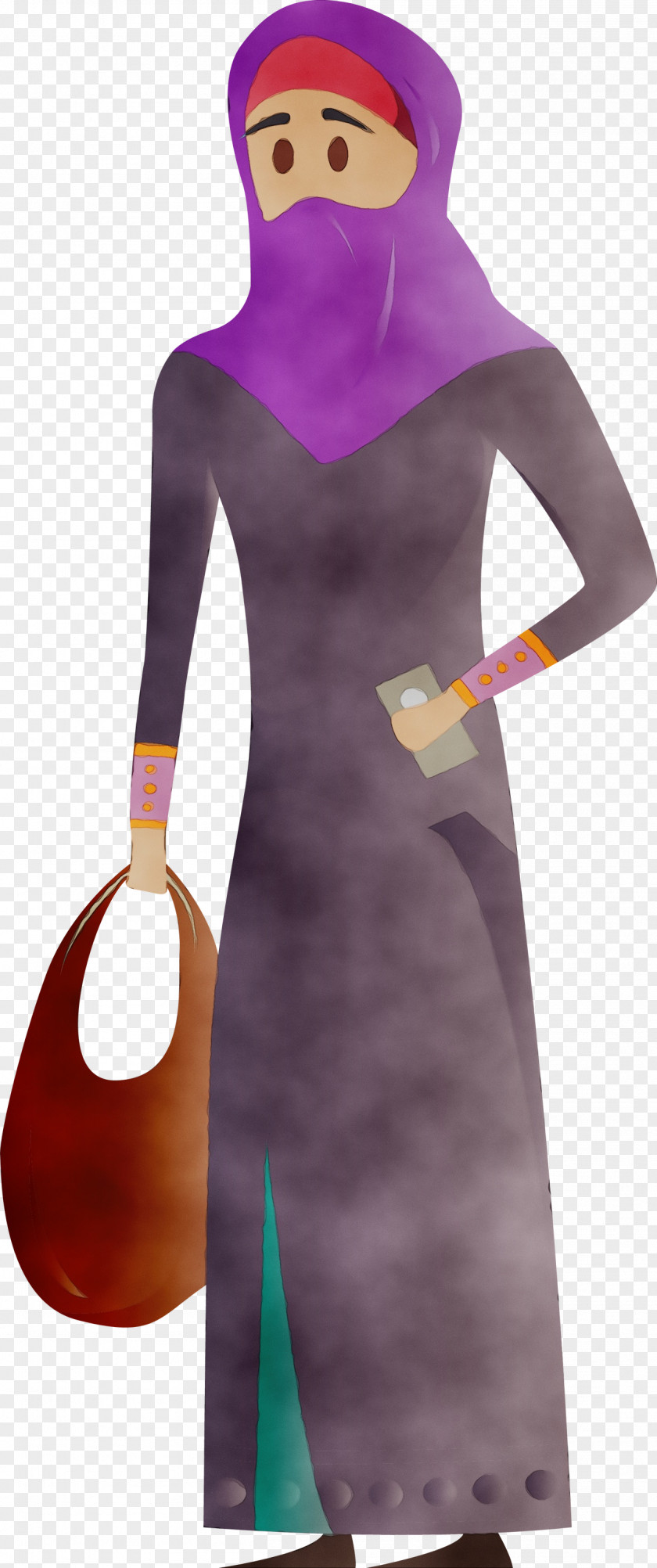Clothing Purple Violet Neck Dress PNG