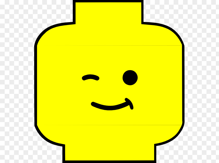 Lego Head Minifigure Smiley Clip Art PNG