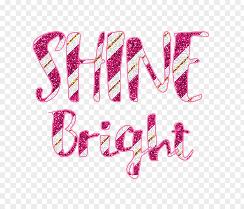 Shine Word Text PNG