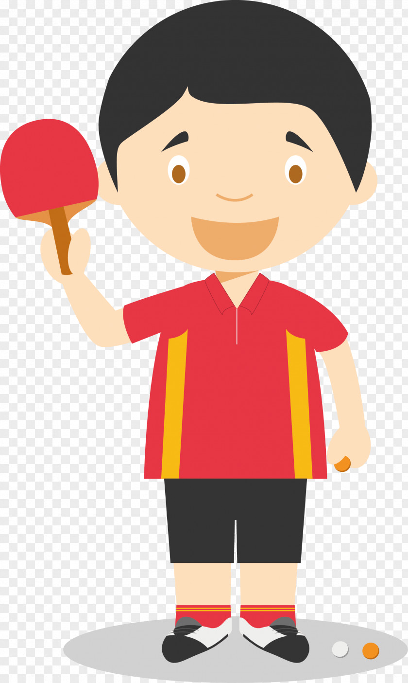 Table Tennis Player Racket PNG