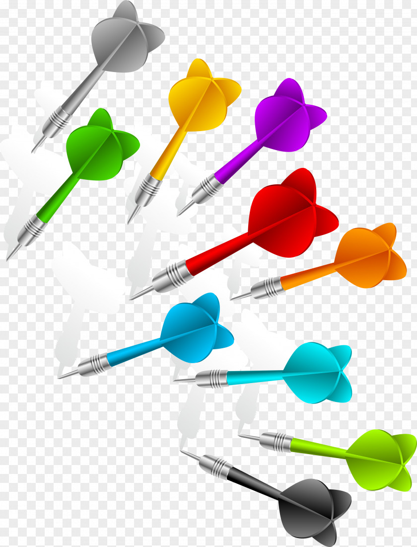 Colorful Simple Darts Stock Photography Illustration PNG