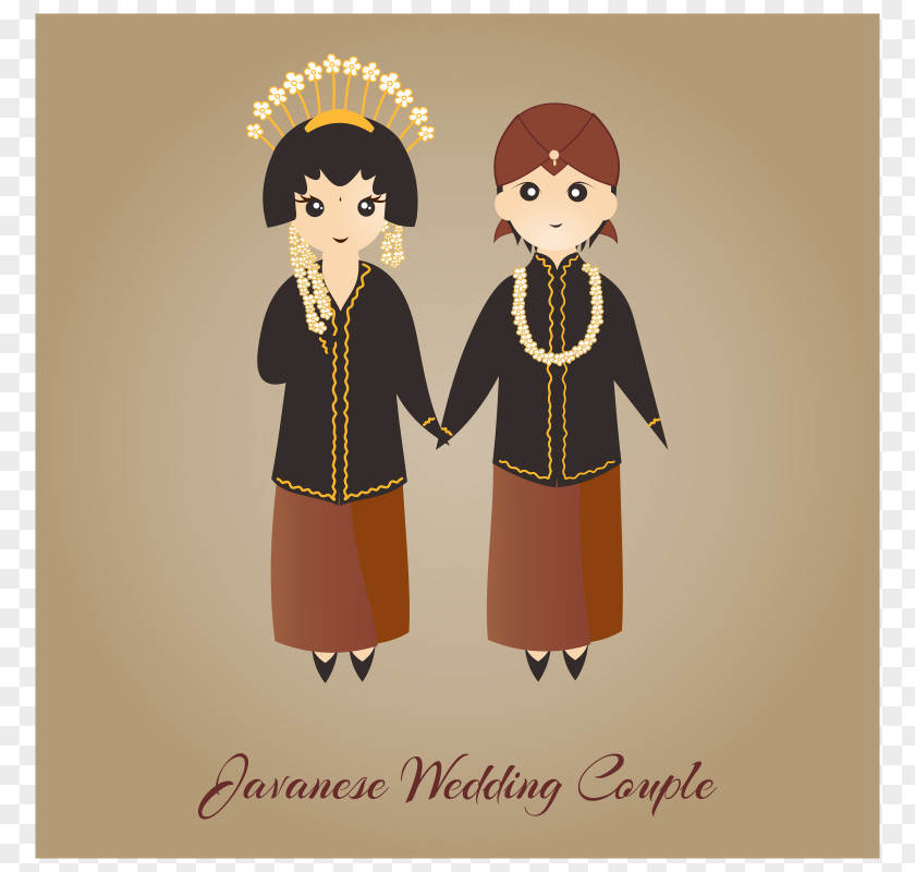 Indonesian Traditional Wedding Indonesia Javanese People Illustration PNG