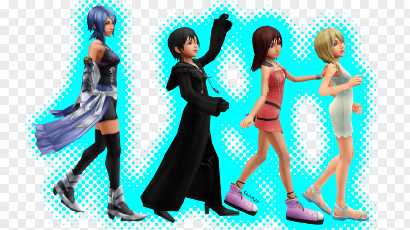 Kingdom Hearts II 3D: Dream Drop Distance Kairi Aqua Naminé PNG