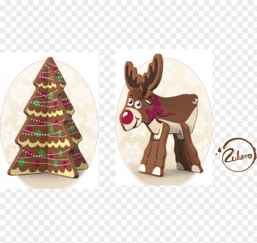 Reindeer Christmas Ornament Milk Puzzle PNG