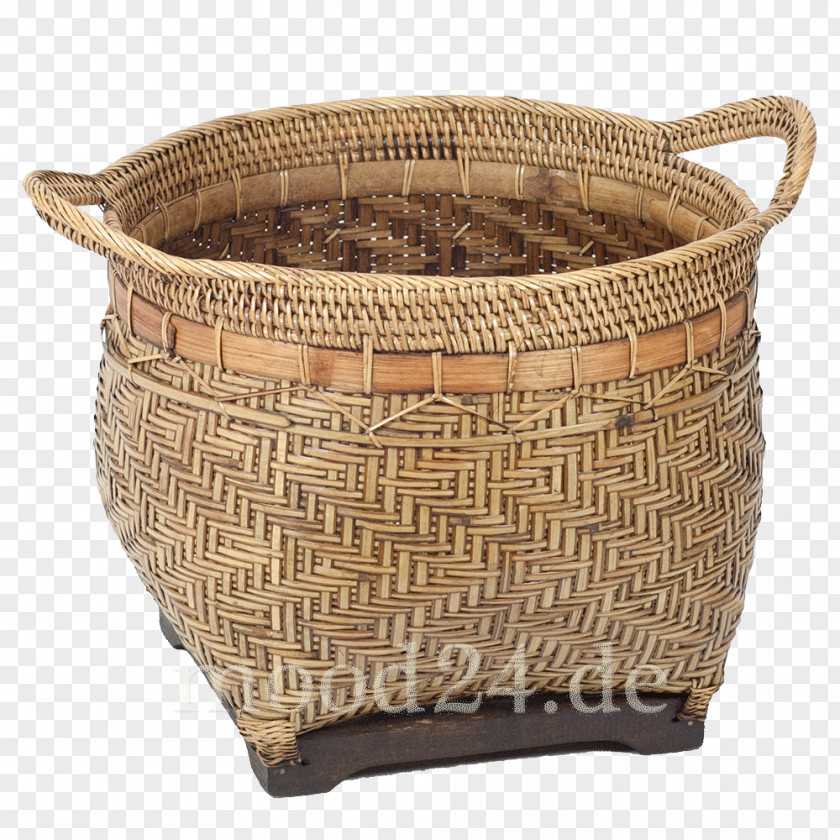 Storage Basket Bali Rattan Flowerpot PNG