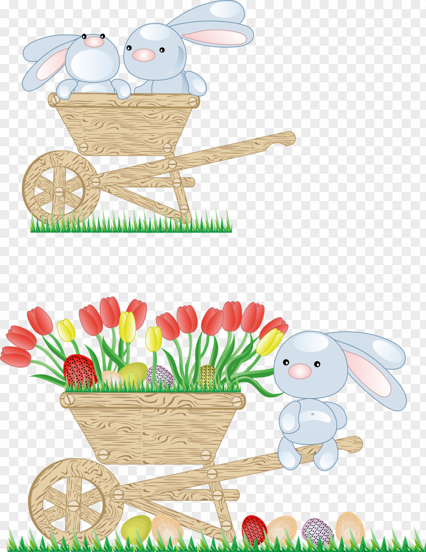 Vector Cute Bunny Easter Rabbit PNG