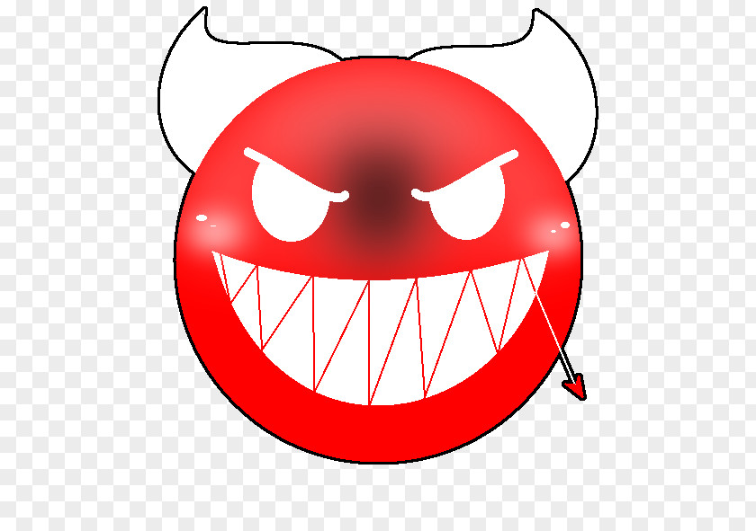 Line Geometry Dash Smiley PNG