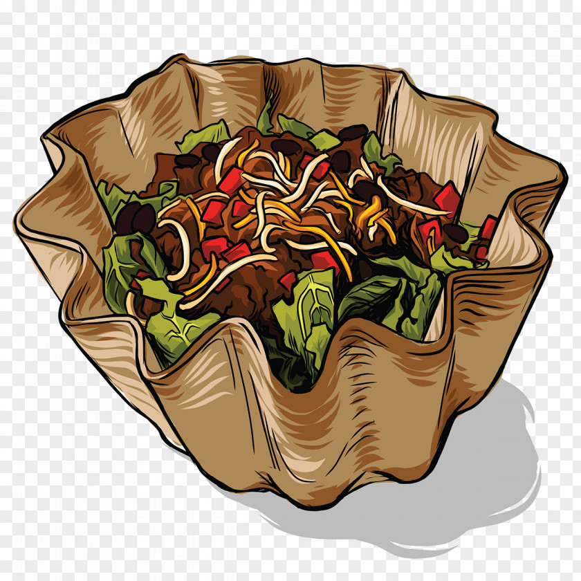 Salad Drawing Taco Mexican Cuisine American Burrito PNG