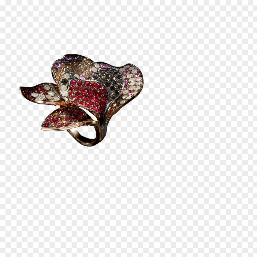 Lace Ring Brooch PNG