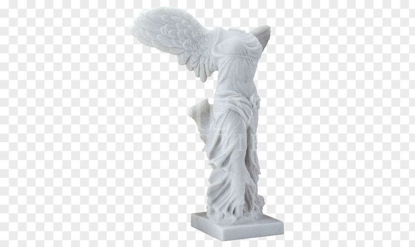 Nike Winged Victory Of Samothrace Statue Marble Sculpture Figurine PNG