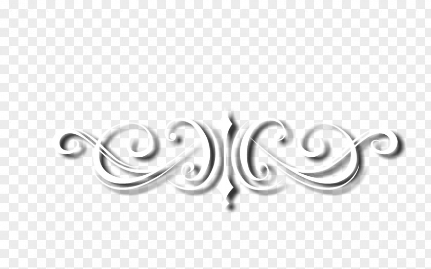 Rosette Floral Body Jewellery Silver Line White Font PNG