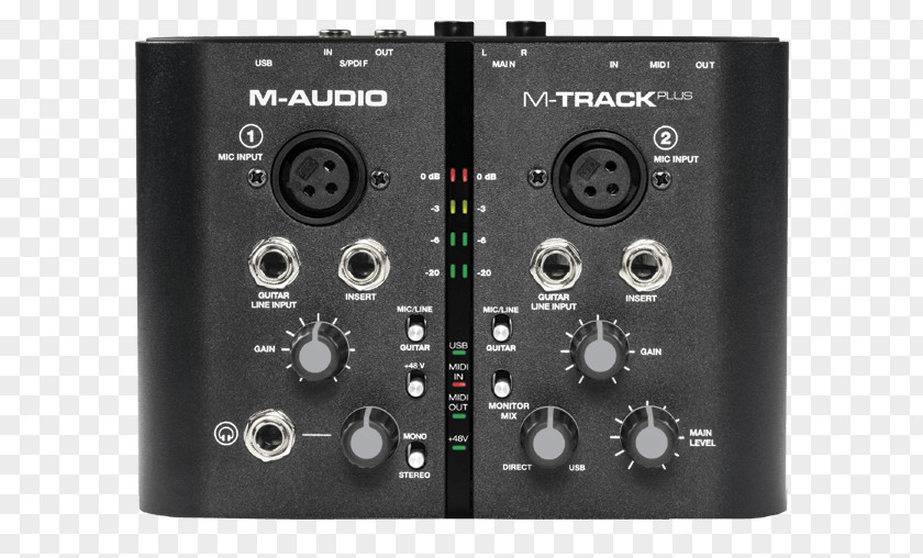 Sound Card Digital Audio M-Audio M-Track Plus II MIDI Cards & Adapters PNG