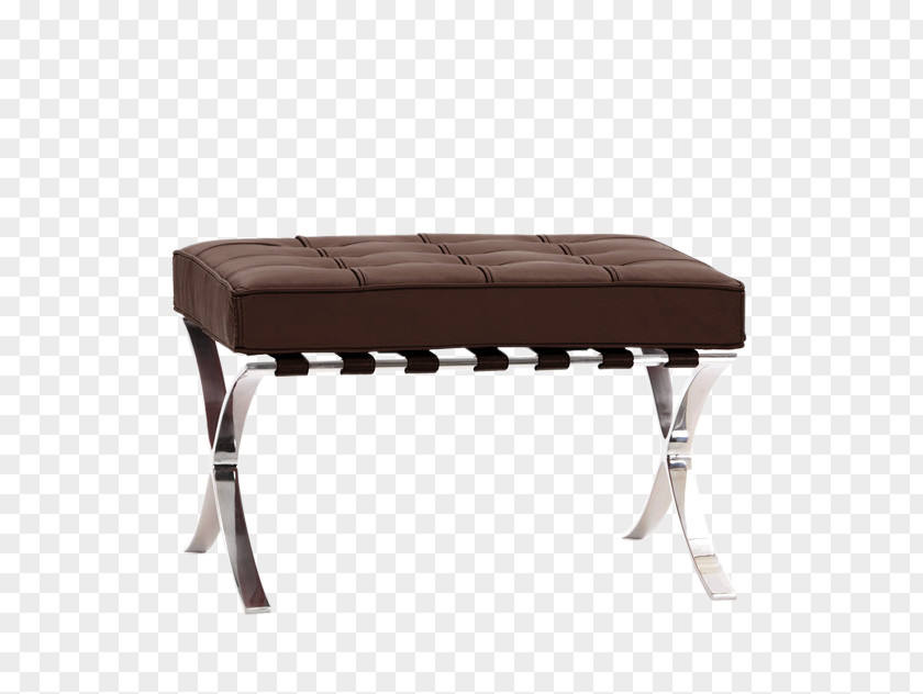 Barcelona Pavilion Table Chair Foot Rests PNG