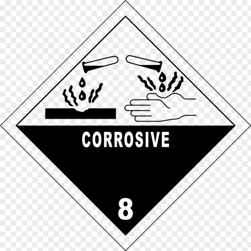 HAZMAT Class 8 Corrosive Substances Dangerous Goods ADR UN Number PNG