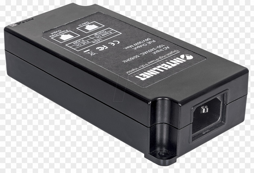 IEEE 802.3at Power Over Ethernet Gigabit AC Adapter PNG