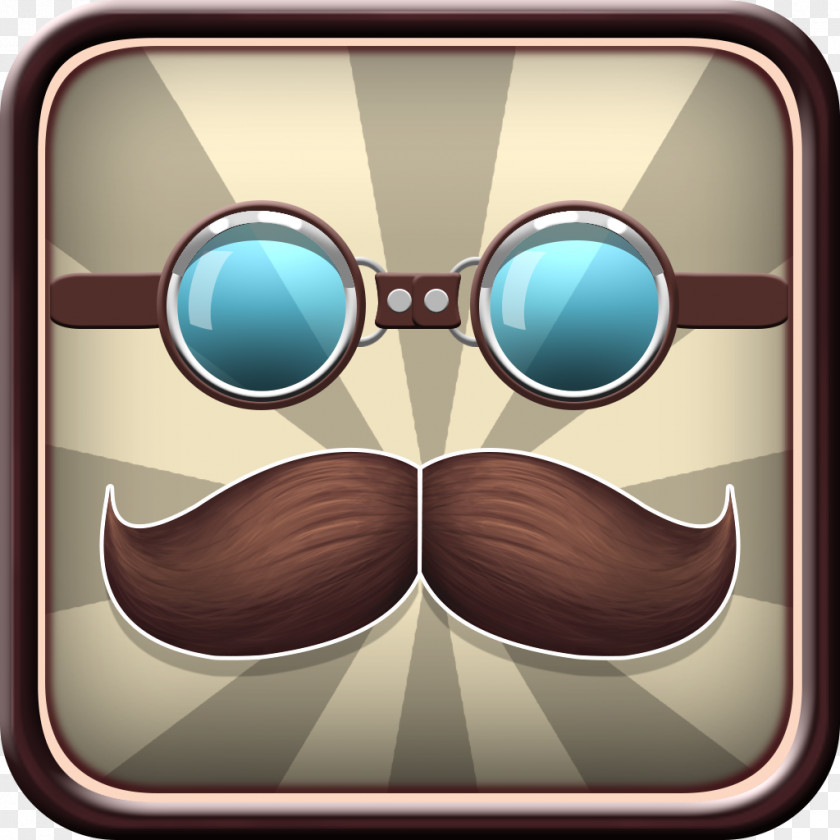 Mustache Sketch Sunglasses Eye Goggles PNG