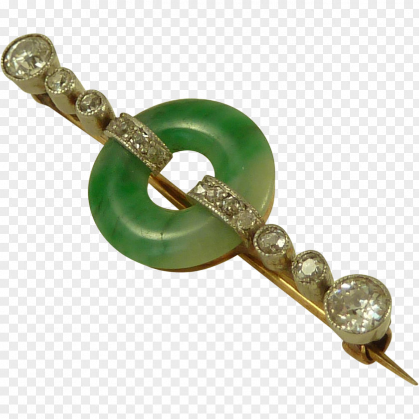 Art Deco Jade Emerald Body Jewellery PNG
