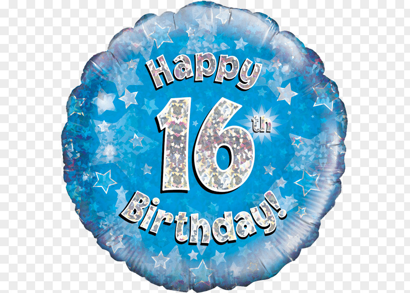 Balloon Gas Birthday Sweet Sixteen Gift PNG