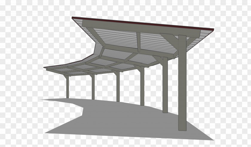 Cantilever Architectural Engineering Roof Truss Shelter PNG