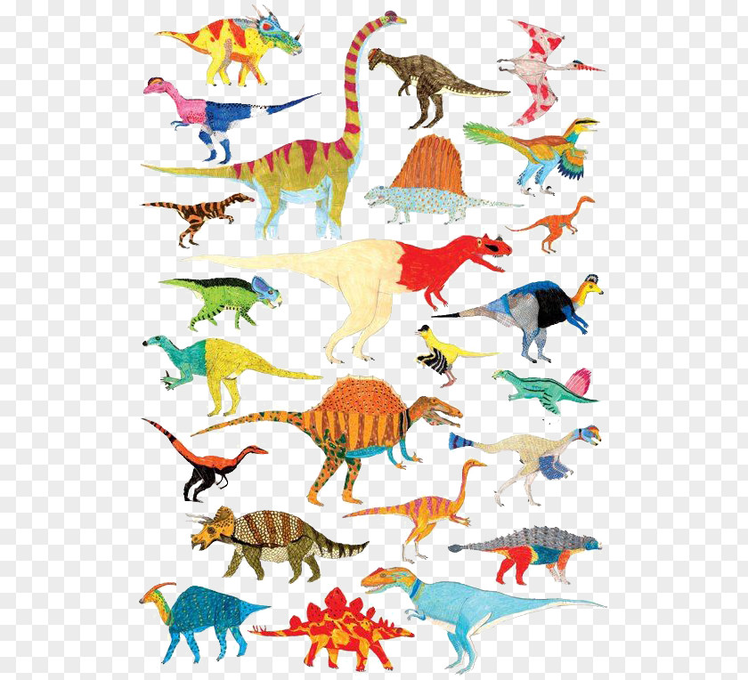 Cartoon Dinosaur Tyrannosaurus Stegosaurus Child Room PNG