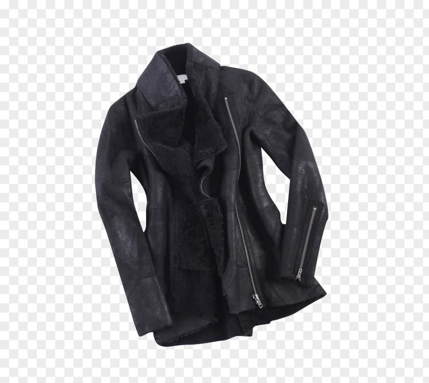 Jacket Leather Zipper Gilets PNG
