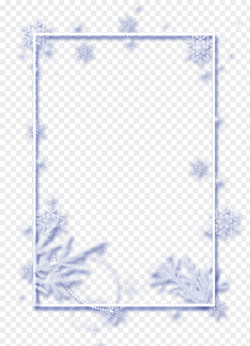 Snowflake Picture Frames Clip Art PNG