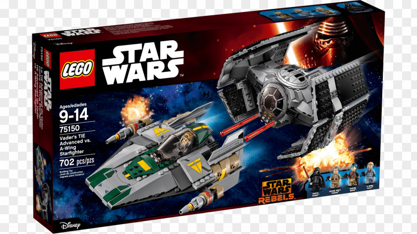 Star Wars Anakin Skywalker Lego Wars: The Force Awakens LEGO 75150 Vader's TIE Advanced Vs. A-Wing Starfighter PNG