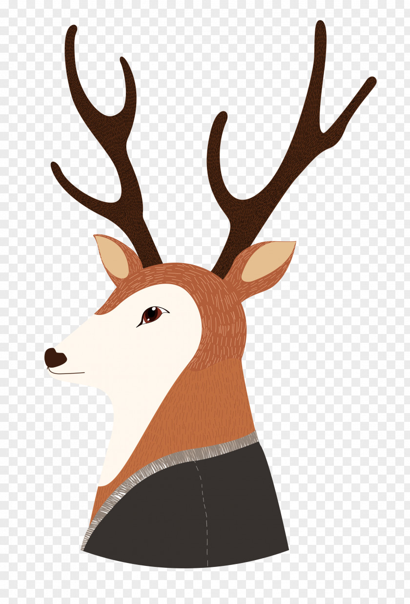 Deer Laying Down Reindeer Clip Art Antler PNG