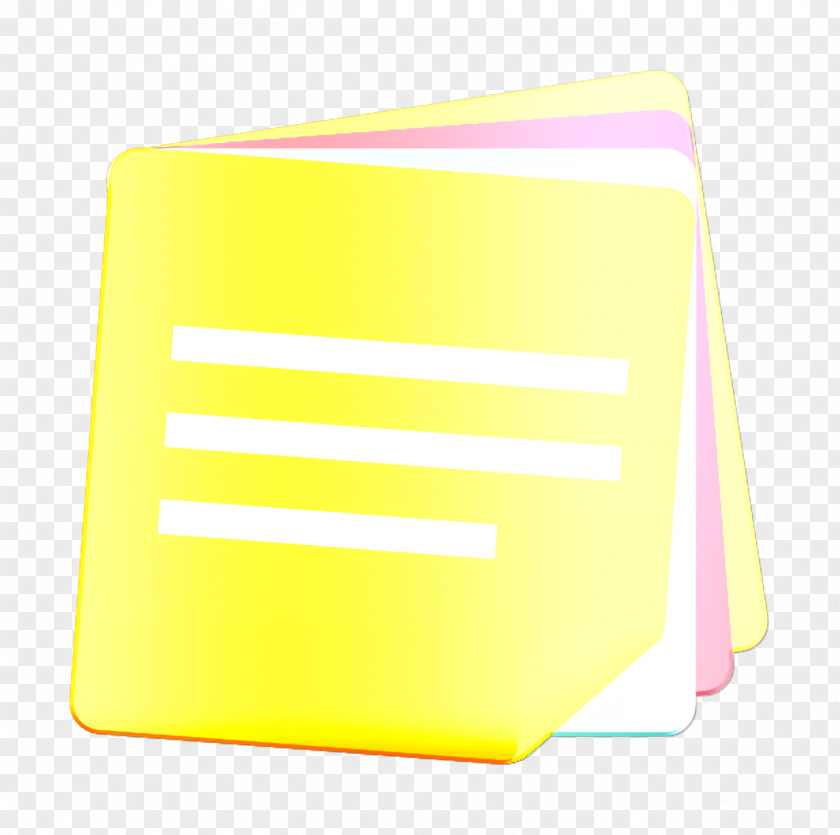 Notes Icon Paper Stationery PNG
