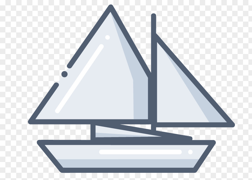 Triangle Sailboat Sailing Ship PNG