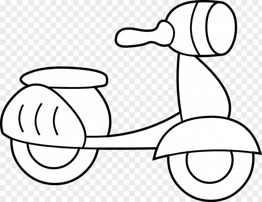 Vespa Scooter Drawing Coloring Book Motorcycle Clip Art PNG