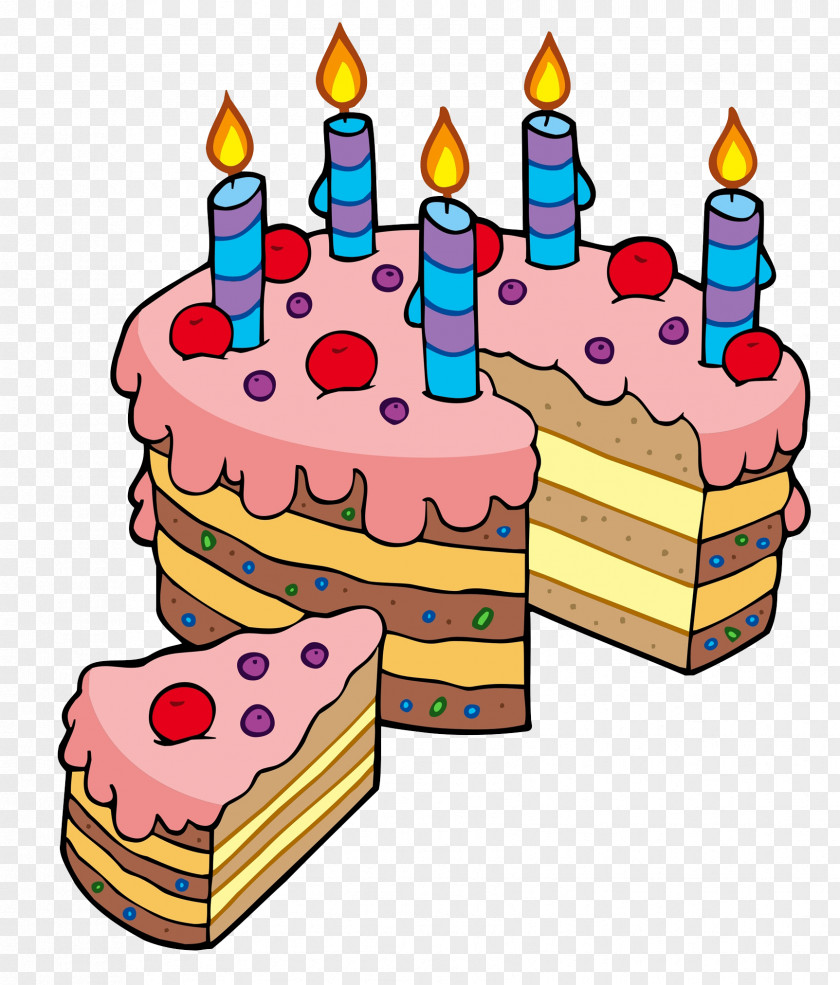 A Separate Piece Of Cherry Cake Birthday Cupcake Tart PNG