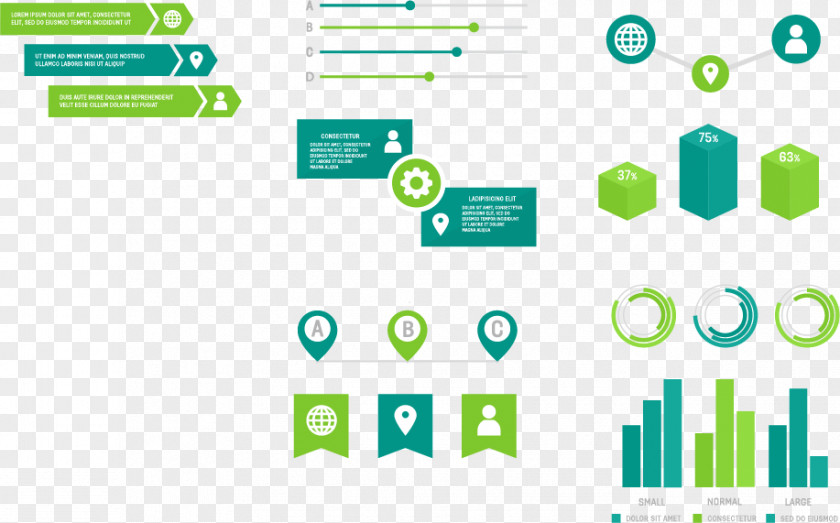Green Technology Company Album Chart Vector Design Presentation Infographic PNG