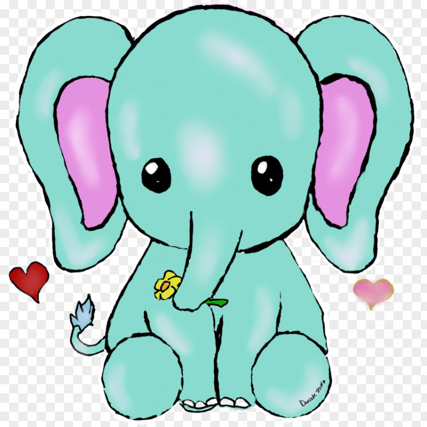 Kawaii Kitten Kavaii Elephant Cuteness Drawing PNG