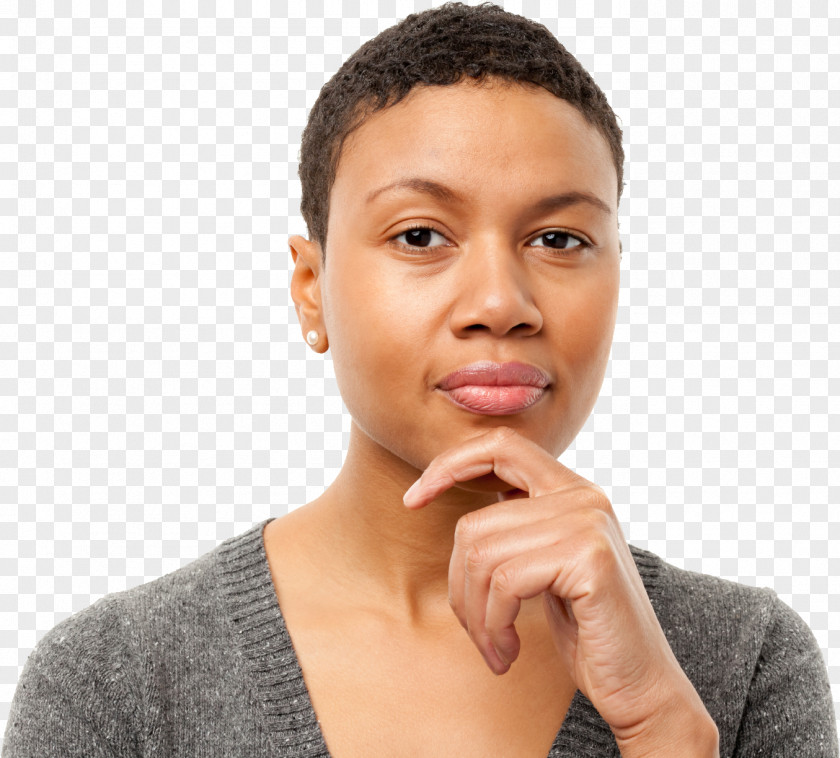 Thinking Woman Thought Icon PNG