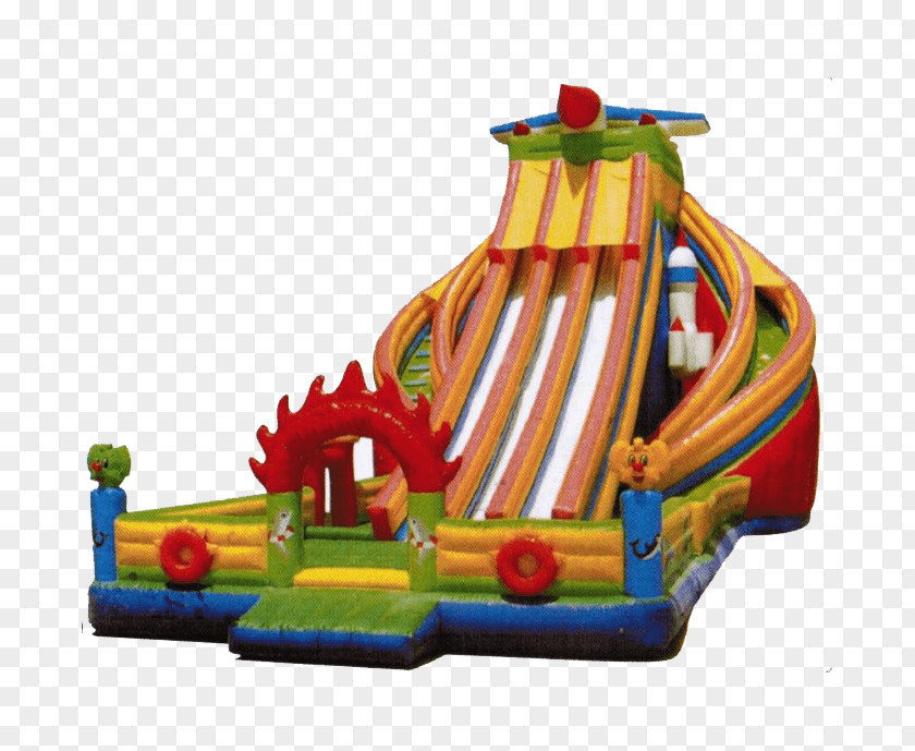 Water Inflatable Slide Amusement Park Playground PNG