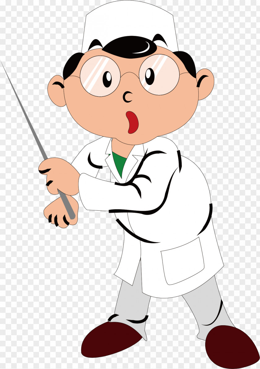 Hand Painted Chinese Doctor Physician Clip Art PNG