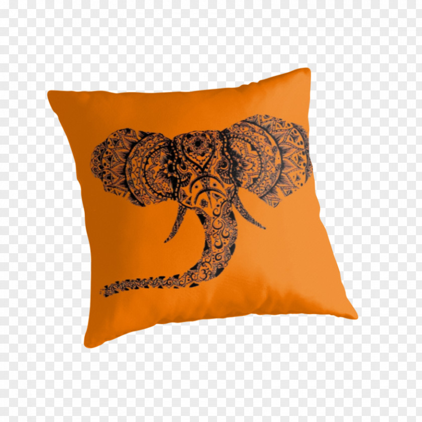 Mandala Elephant Throw Pillows Cushion Bag PNG