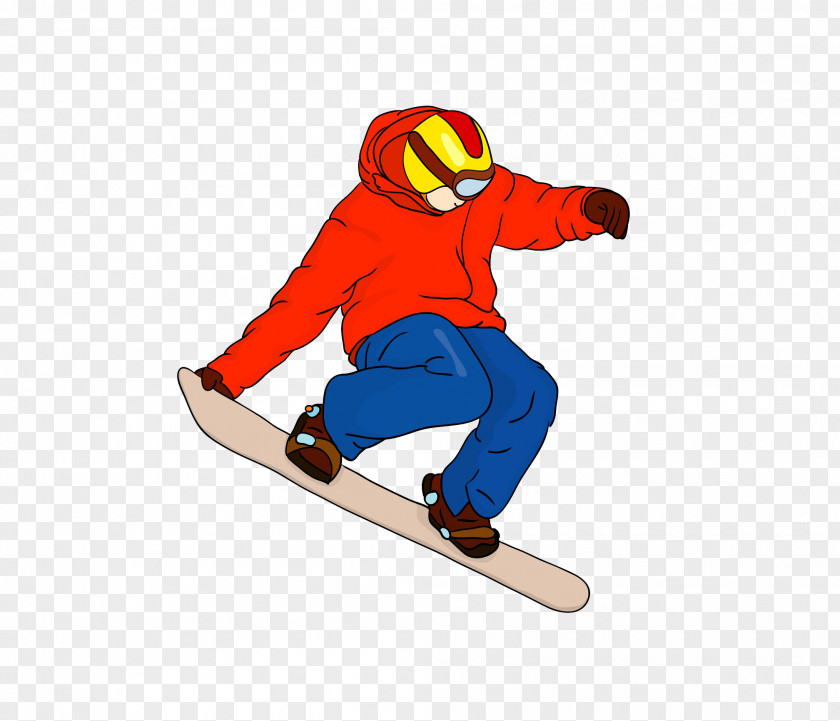 One Who Skis Snowboarding Cartoon Skiing PNG