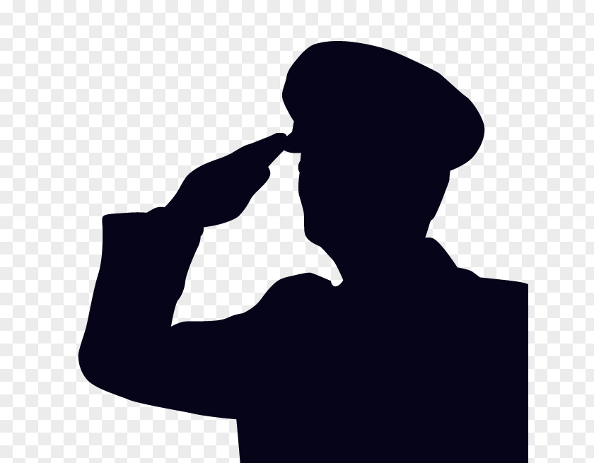 Soldier Salute Military Silhouette Clip Art PNG