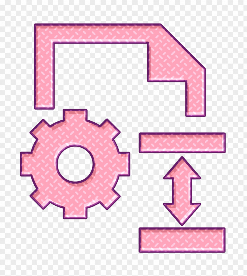 Text Pink Settings Icon PNG