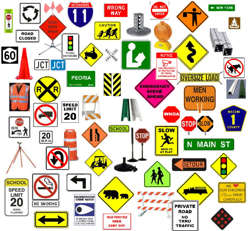 Traffic Signs United States Car Sign Road Driving PNG