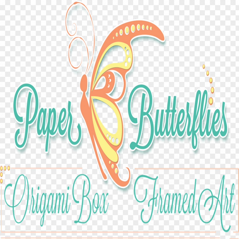 Watercolor Butterflys Logo Brand Line Font PNG