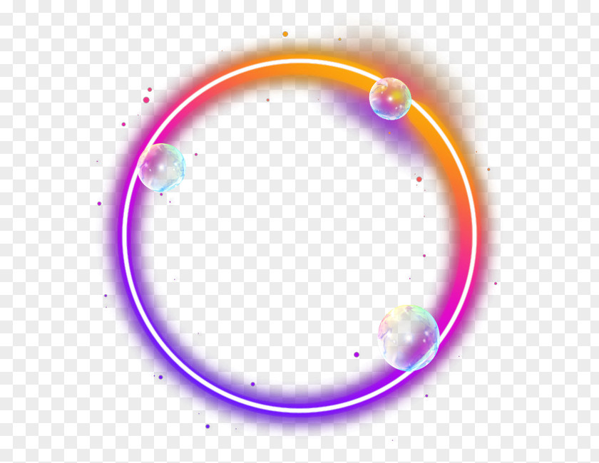 Color Ring Light Effect PNG