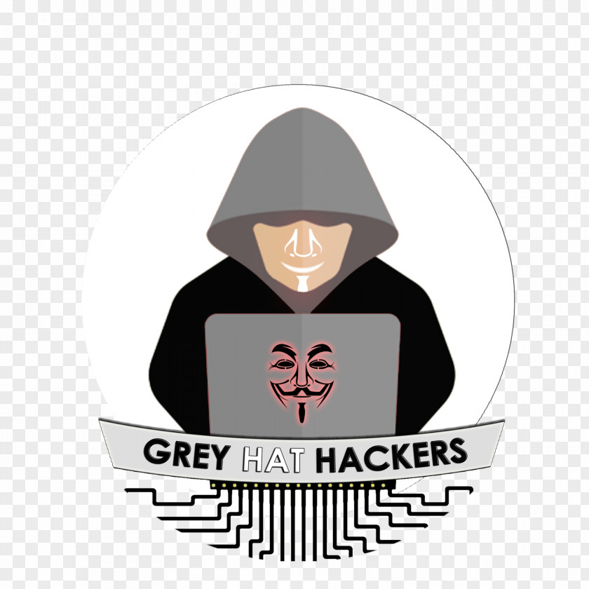 Computer Security Hacker Grey Hat White Black PNG