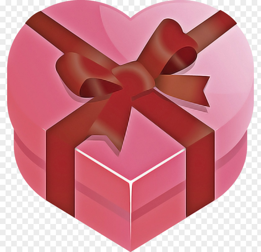 Pink Heart Ribbon Red Party Favor PNG