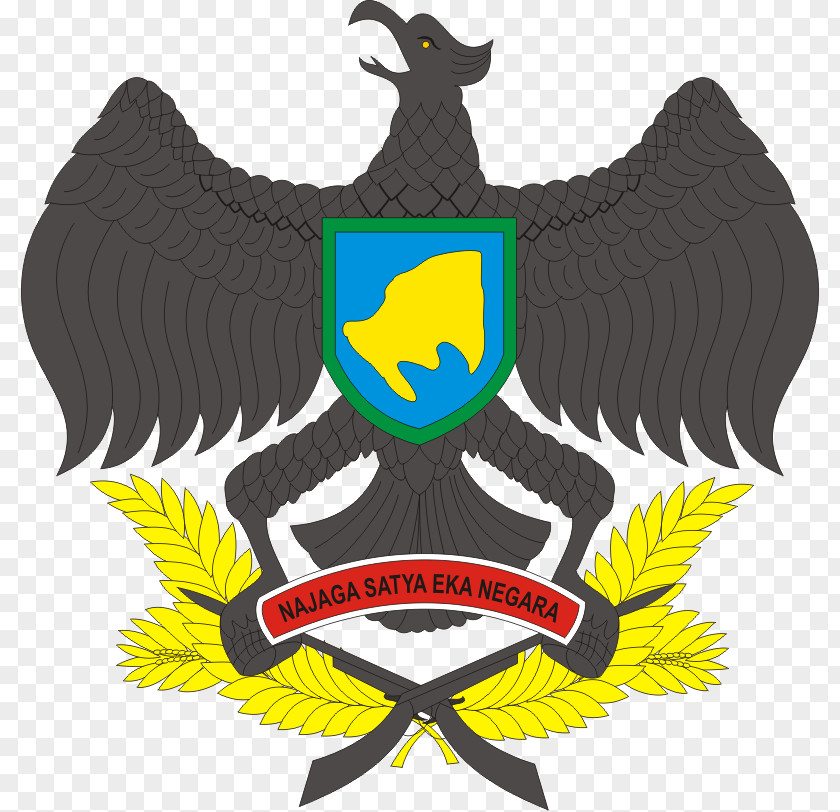 Symbol Logo Korem 043/Gatam Subregional Military Command National Emblem Of Indonesia Garuda PNG